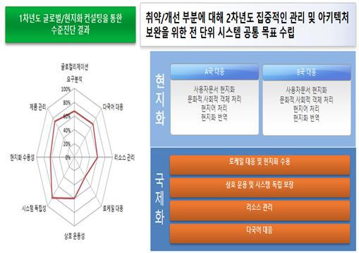 1차년도 글로벌/현지화 수준진단 결과