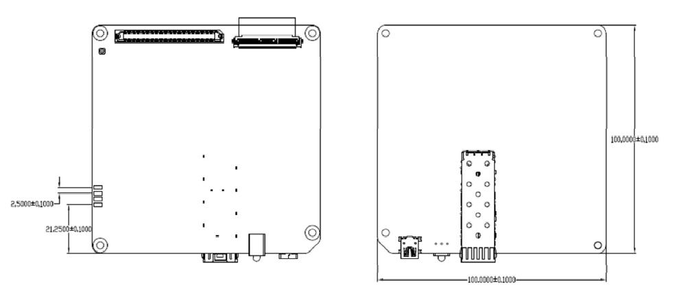 소형 기지국 baseband board 2D 도면