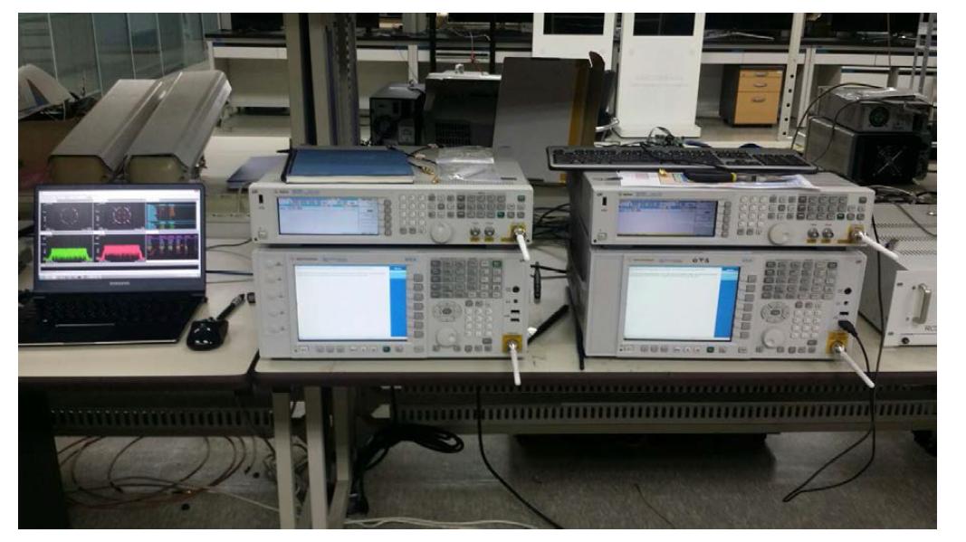 LTE 2x2 MIMO configuration을 실제 구축한 모습