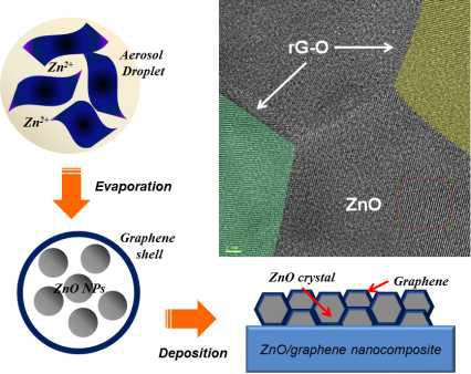 ZnO/Graphene nanocomposite 모식도법