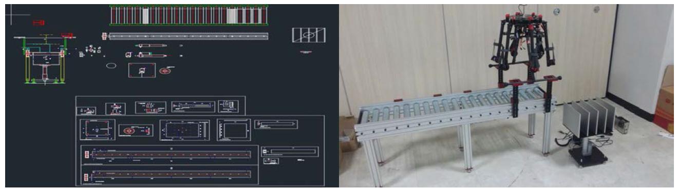 Autodesk를 통한 설계도면 작성 및 테스트 베드 제작