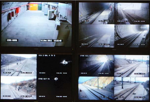 Guardarrama 터널 감시 모니터