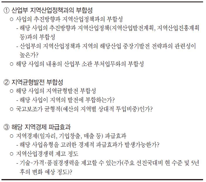 지역사업 정책적 타당성 분석내용