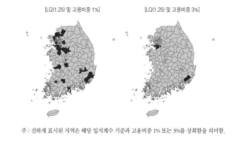 화학제품 클러스터 맵