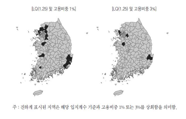 목재 제품 클러스터 맵