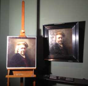Oil painting and imitation of original oil painting