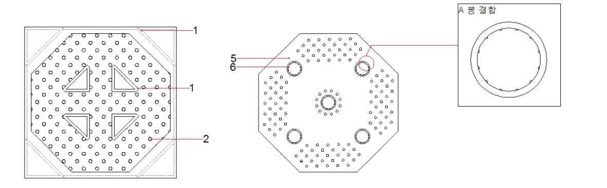 모듈 배수판 평면도