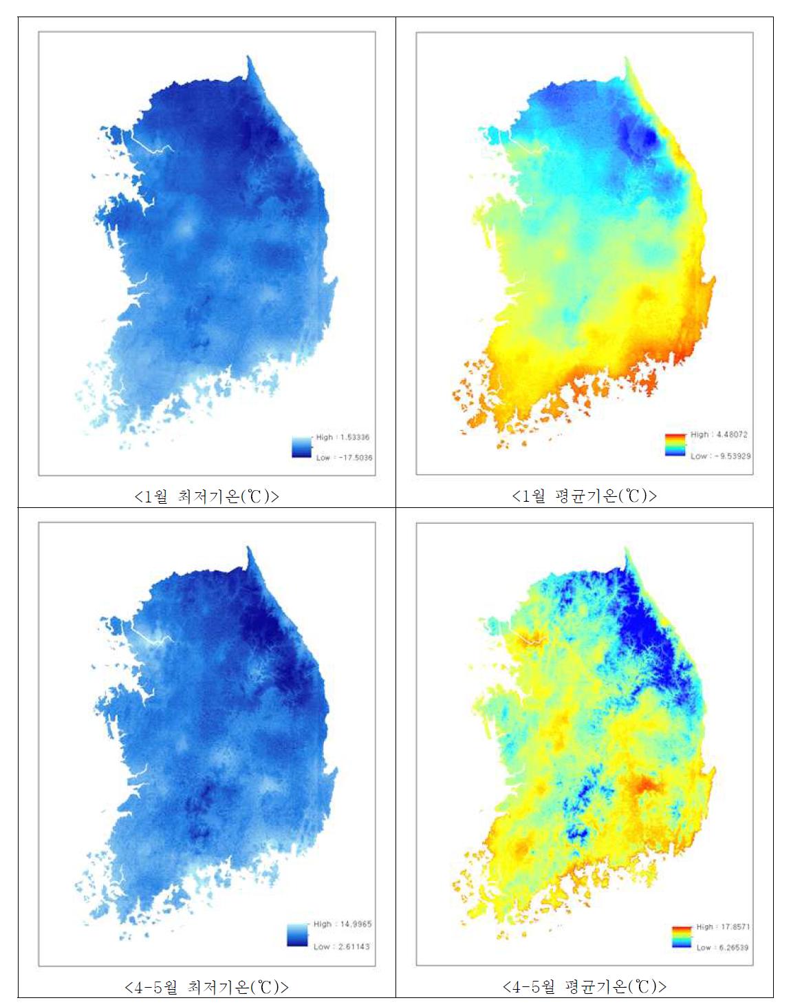 기후지대 구분을 위한 기후인자(1)