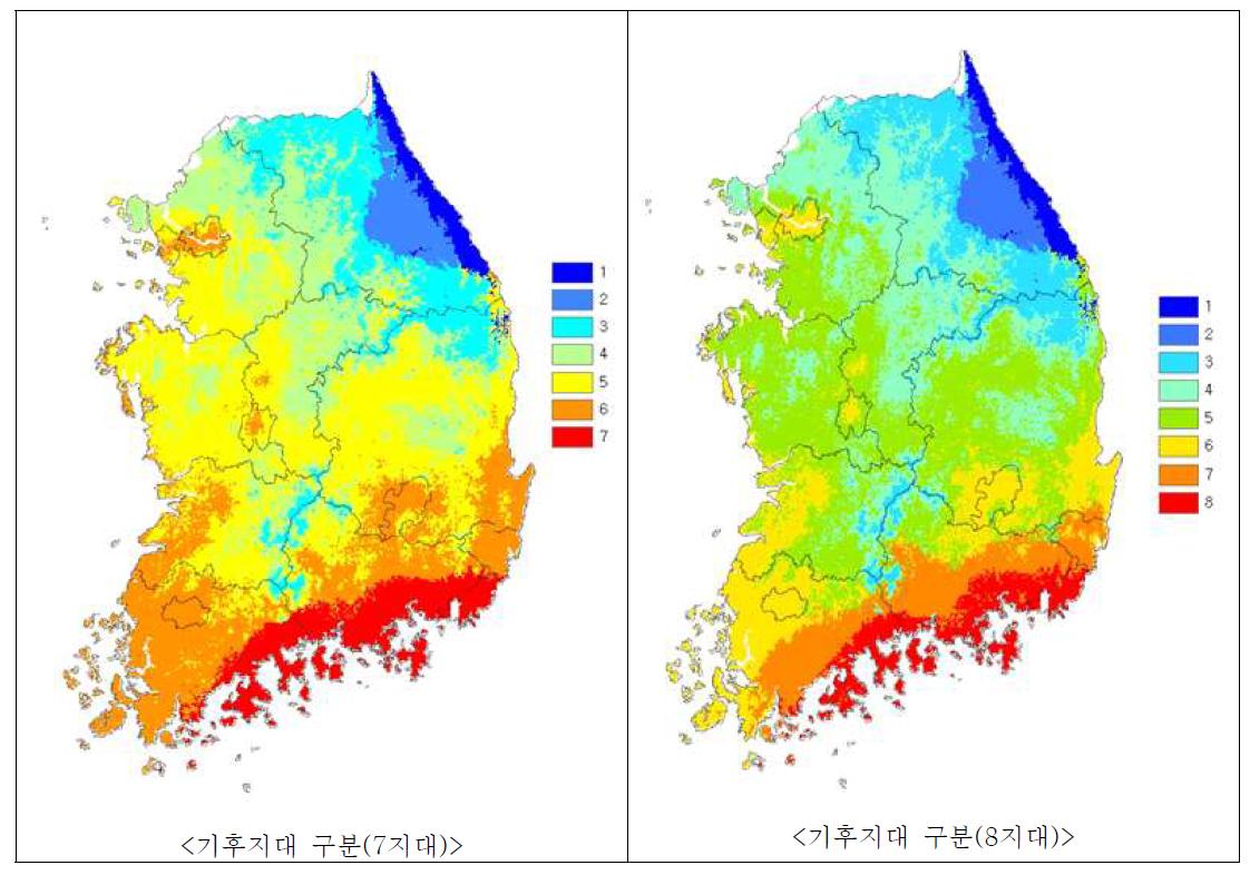 농업기후지대 구분(2)