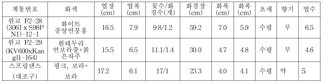 2차 특성검정