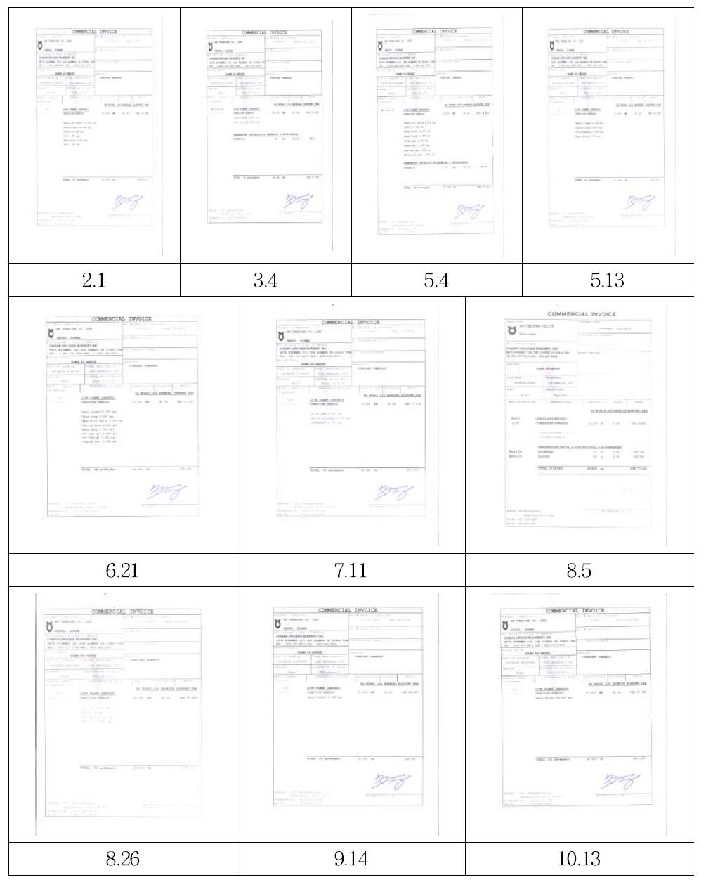 심비디움 수출 신고필증