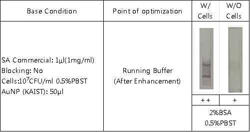 ➀의 조건을 바탕으로 blocking 없이 enhancement 적용시험