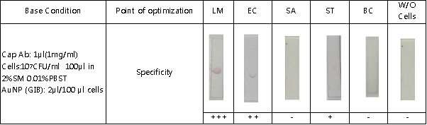 LM1E5을 이용한 lateral flow detection 방법 확립