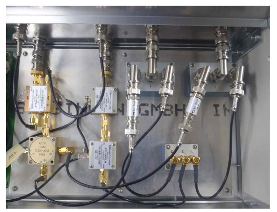 Photo of the transceiver circuit.