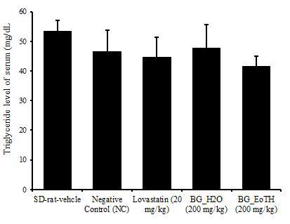 Triglyceride level in serum