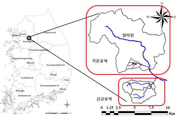 평야지역 모니터링 유역