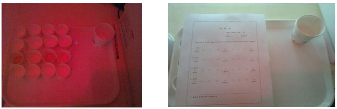 basic taste test for panel training