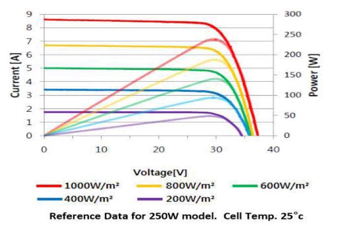 발전 시스템 I-V & V-P Curve