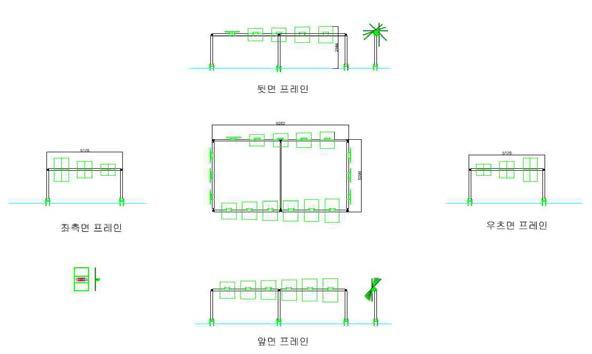 경사각 및 방위각별 태양광 발전시스템 설치도