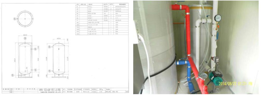 육계사용 Propylene Glycol 열매체 탱크