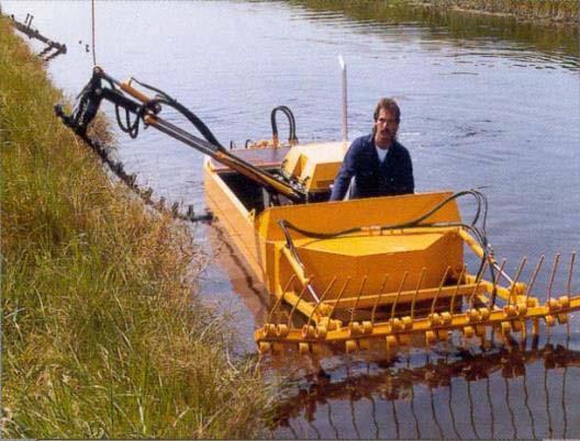 Small mowing boat type