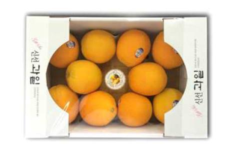 Package of oranges, grapefruits, and mandarin oranges for irradiation and storage.