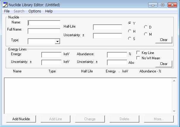 Genie 2000 Library File Editor 창