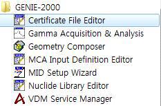 Genie 2000 Certificate File Editor