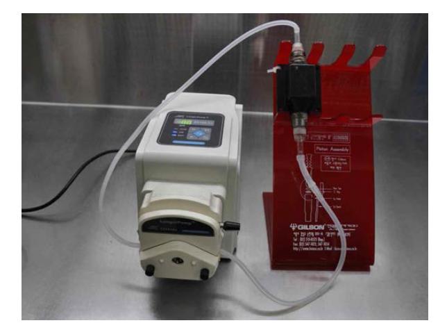 Image of magnetic equipment system, left equipment is Peristaltic Pump, right equipment is neodymium magnet