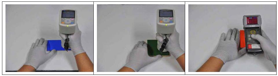 Measuring of the chroma value of the samples.