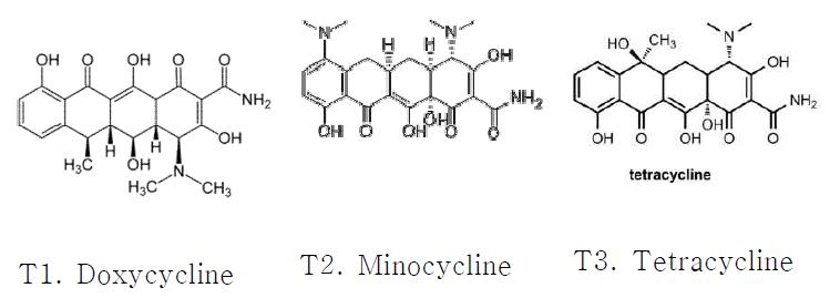 Structures of Tetracyclines
