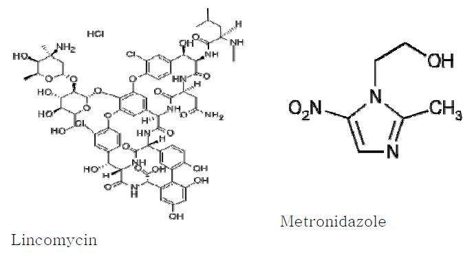 Structures of Lincomycin and Metronidazoles