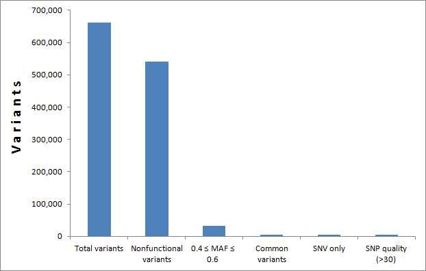 Global common SNP의 선별과정과 선별된 변이 수