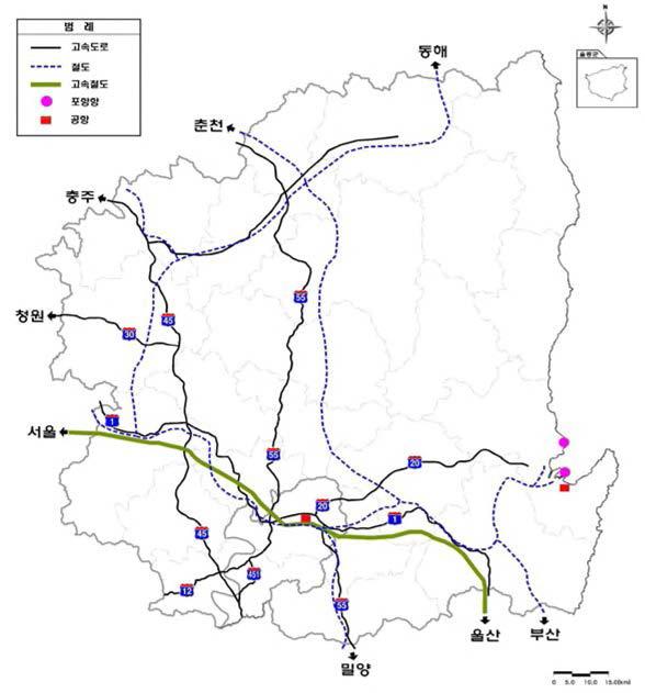 대구경북 광역교통시설 현황