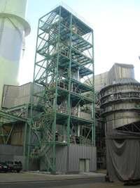 남부발전 하동화력본부 석탄화력 발전소에 설치된 건식흡수제