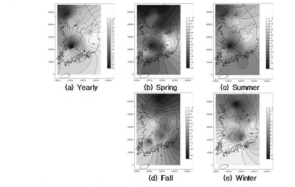 Spatial characteristic of areal average precipitation results: elasticity analysis of long-term runoff