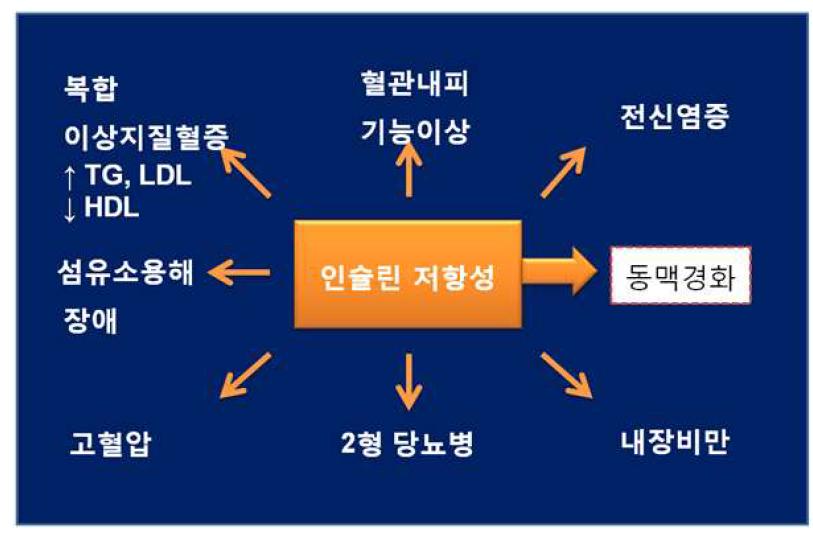 대사증후군의 개념도