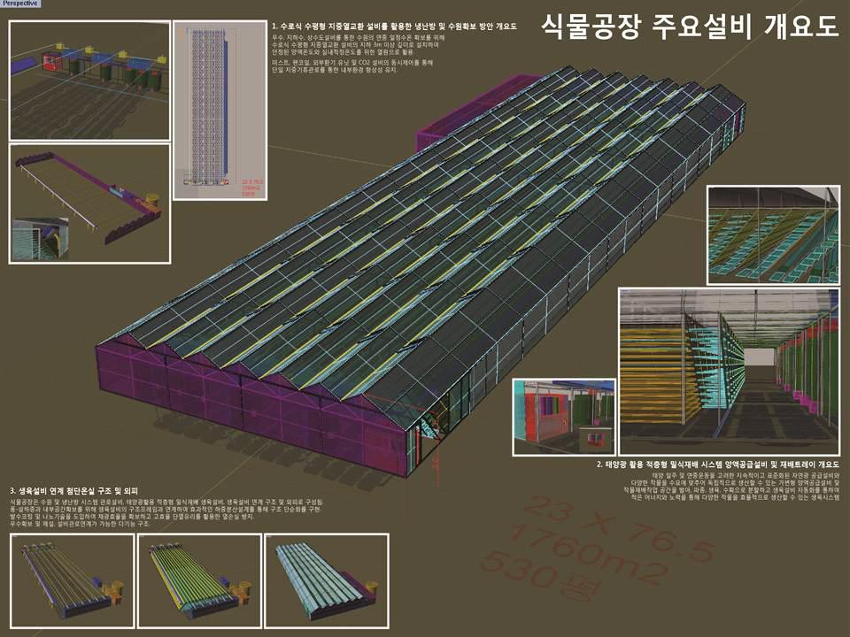 식물공장 주요설비 전체 개요도