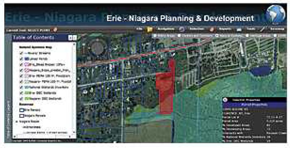 The Erie-Niagara Planning & Development application 프로그램