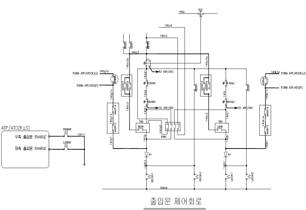 출입문 제어회로