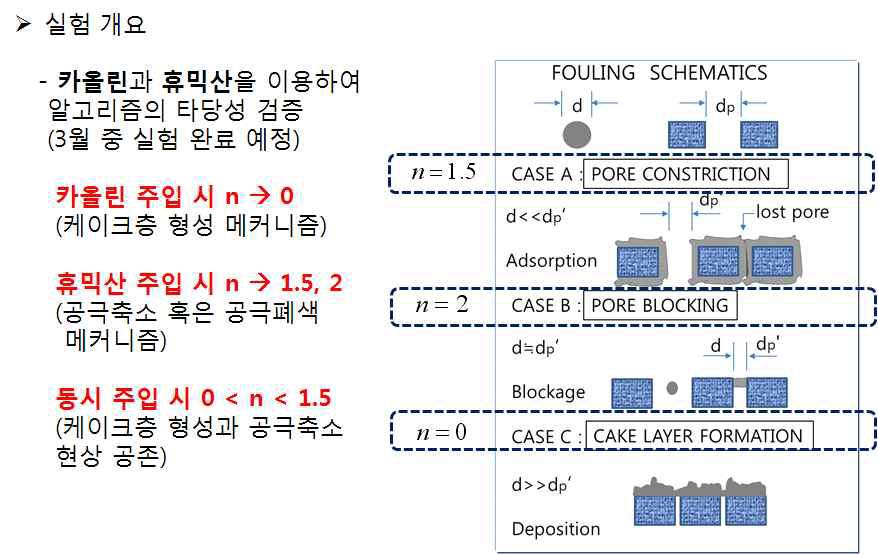 Lab-scale 막여과 실험 개요