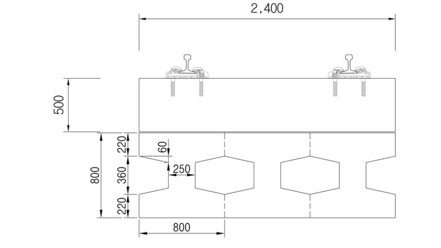 TYPE 2(L=10.14m) 횡단면도