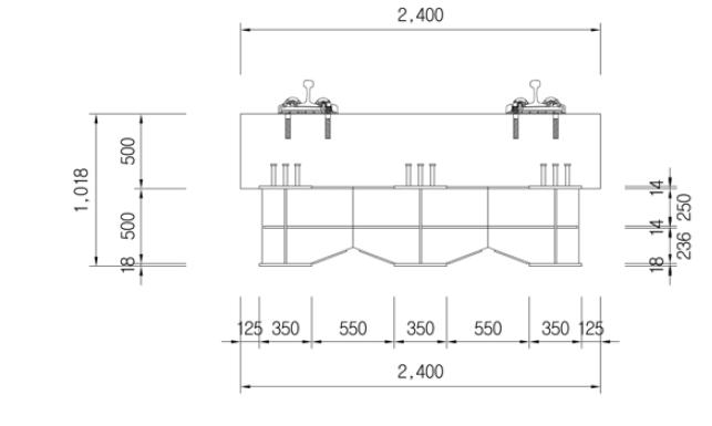 TYPE 3(L=7.0m) 횡단면도