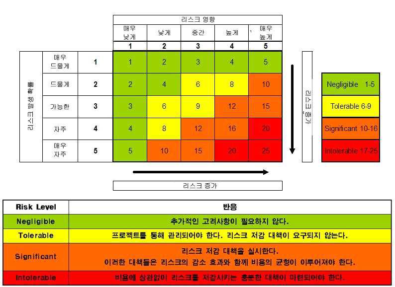 리스크 점수 매트릭스