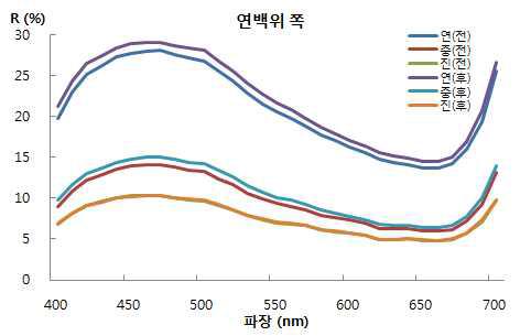 Visible Spectrum of Indigo on WL.