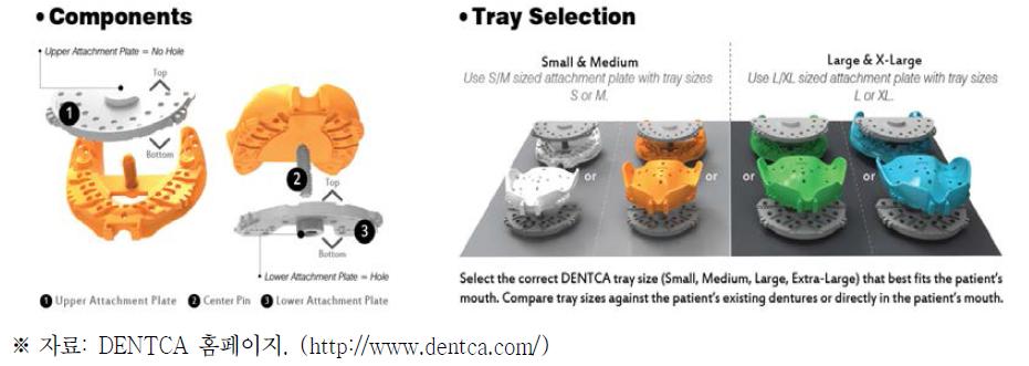 DENTCA 구성요소와 종류