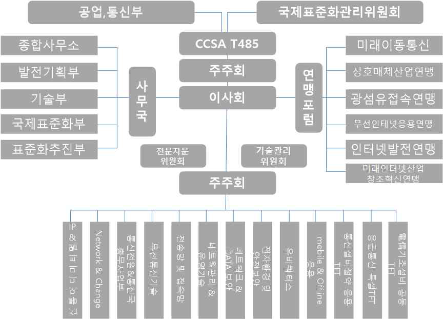 CCSA 조직도