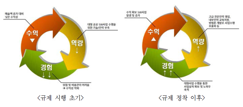 상출제 대기업 참여제한제 시행 이후 SW기업 활동 변화