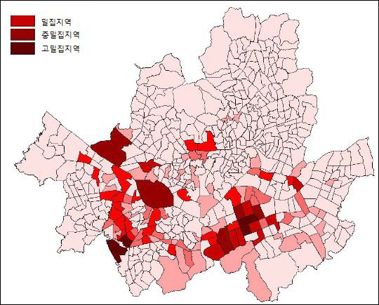 서울시 디지털콘텐츠 업종분포