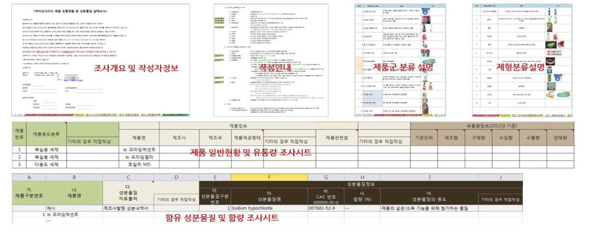 조사양식 예시